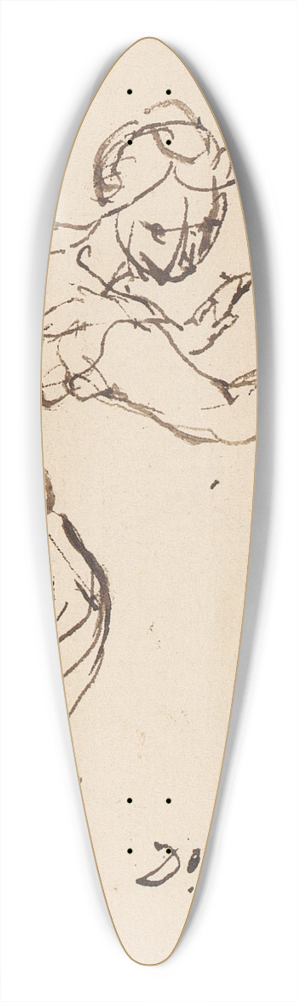 Sir Joshua Reynolds - Woman 39.3 inch art pintail longboard deck