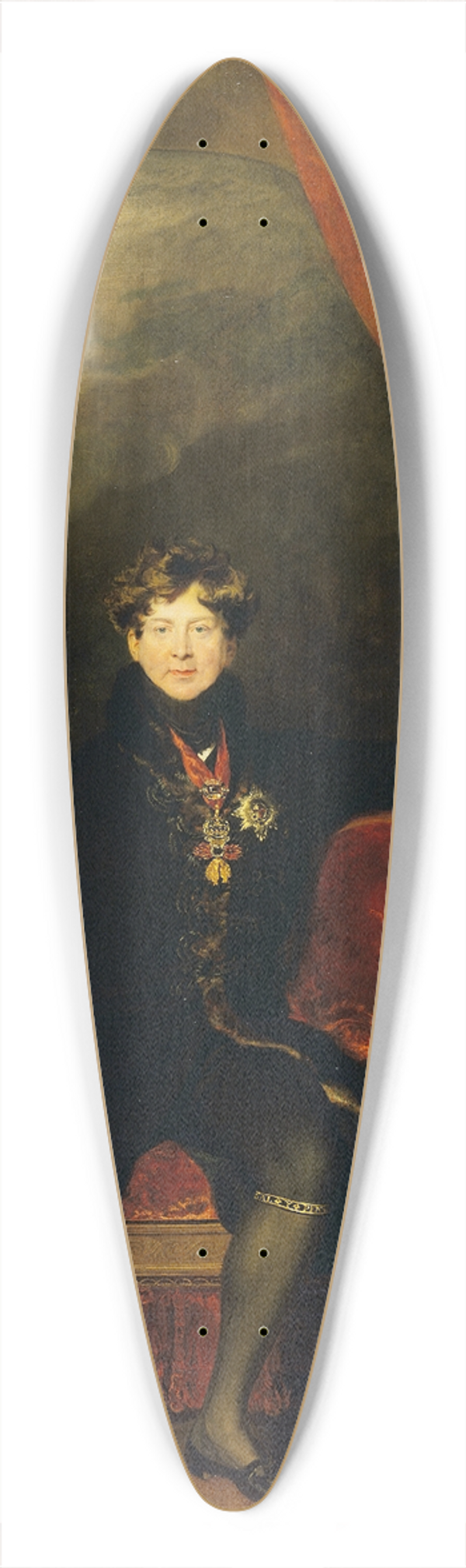 Sir Thomas Lawrence - George IV 39.3 inch art pintail longboard deck