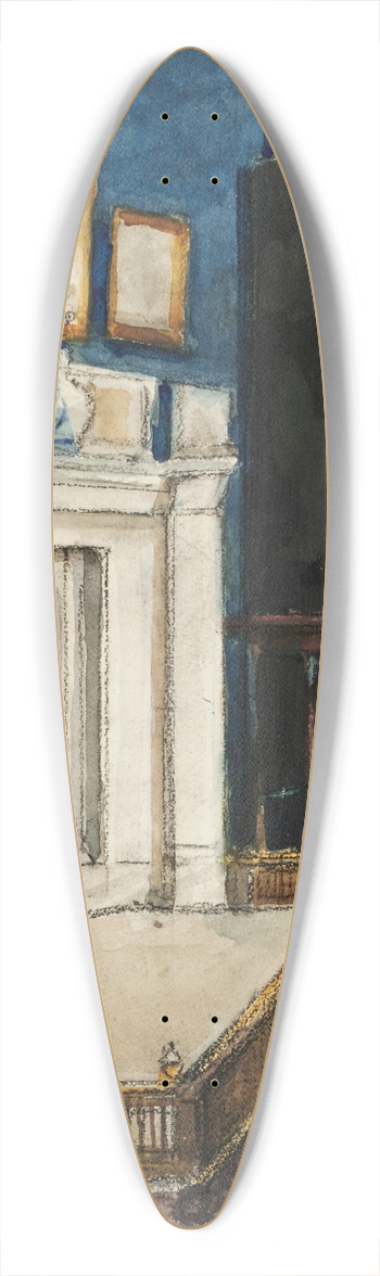 Sir William Eden - Interior at Windlestone 39.3 inch art pintail longboard deck