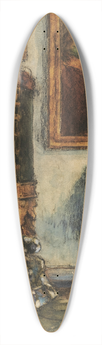 Sir William Eden - Study 39.3 inch art pintail longboard deck