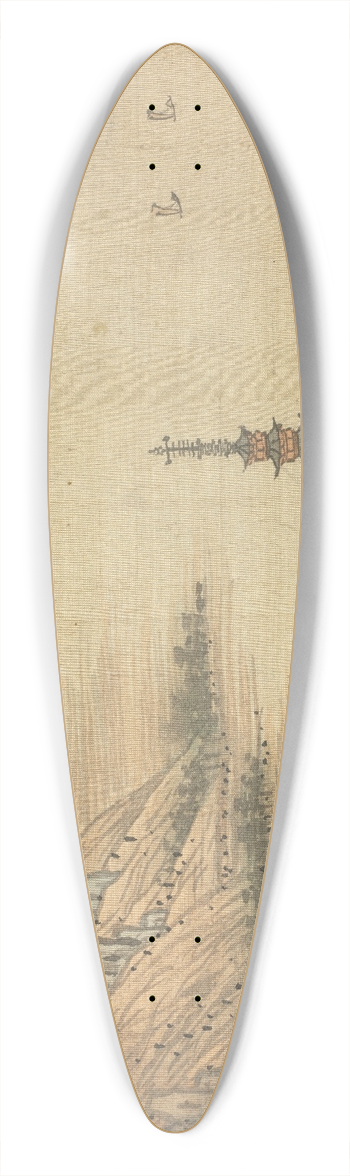 Song Xu - Bilang Lake 39.3 inch art pintail longboard deck