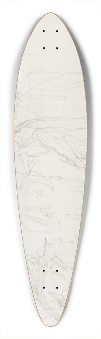 Stanisaw Cercha - Scena historyczna  szkic  rysunek dwustronny 39.3 inch art pintail longboard deck