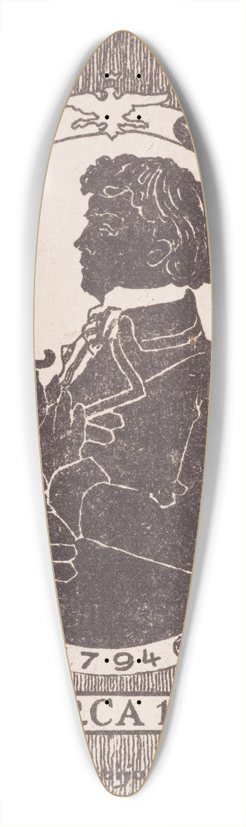 Stanisaw Fabijaski - Paper collectors badges of the 125 anniversary of the oath of Tadeusz Kociuszko on the Market Square in Krakw 39.3 inch art pintail longboard deck
