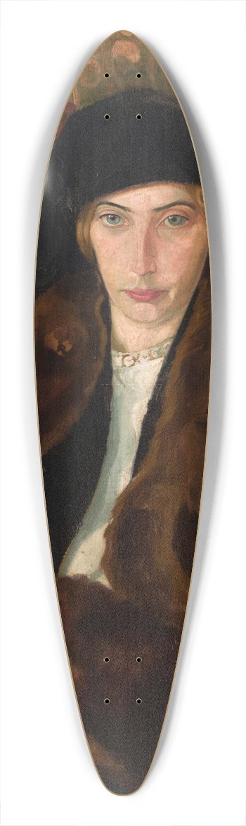 Stanisaw Ignacy Witkiewicz - Portrait of Eugenia Dunin-Borkowska 39.3 inch art pintail longboard deck