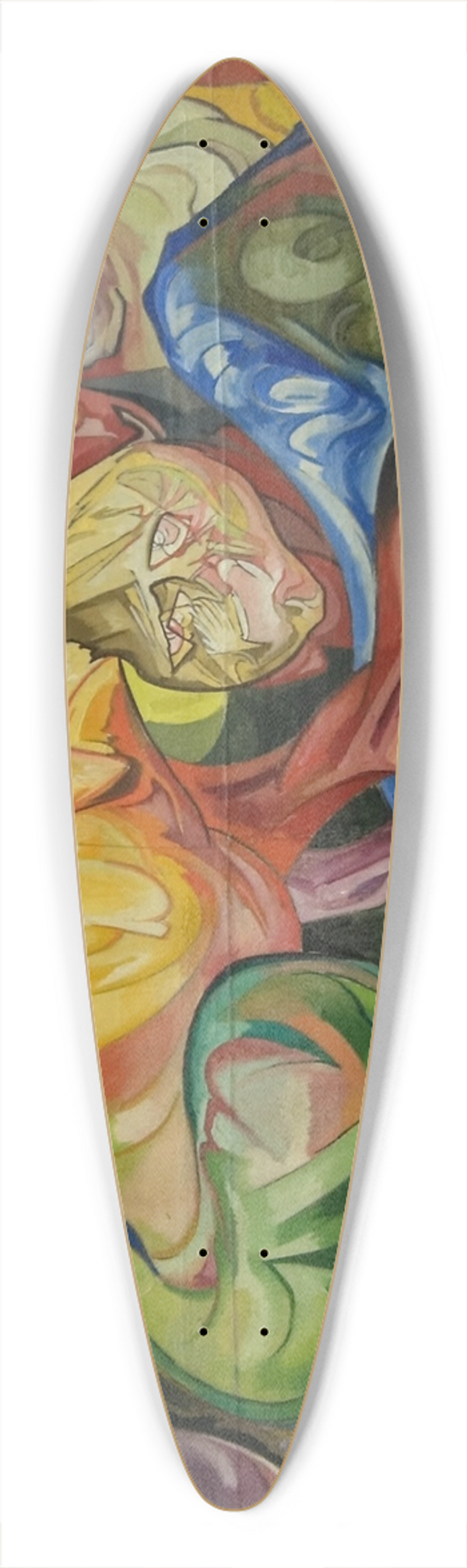 Stanisaw Ignacy Witkiewicz - Walka 39.3 inch art pintail longboard deck