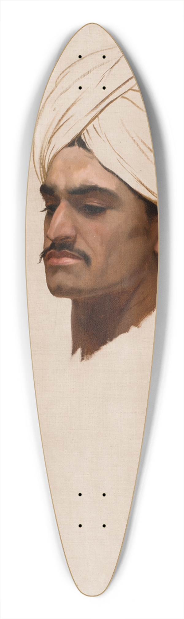 Stanisaw von Chlebowski - Study of an Arabs Head 39.3 inch art pintail longboard deck