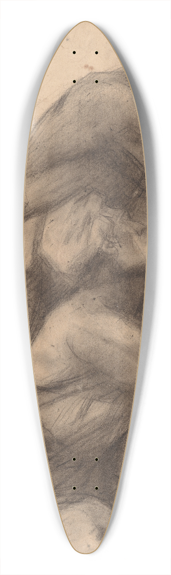 Stanisaw Wyspiaski - Composition of nudes 39.3 inch art pintail longboard deck