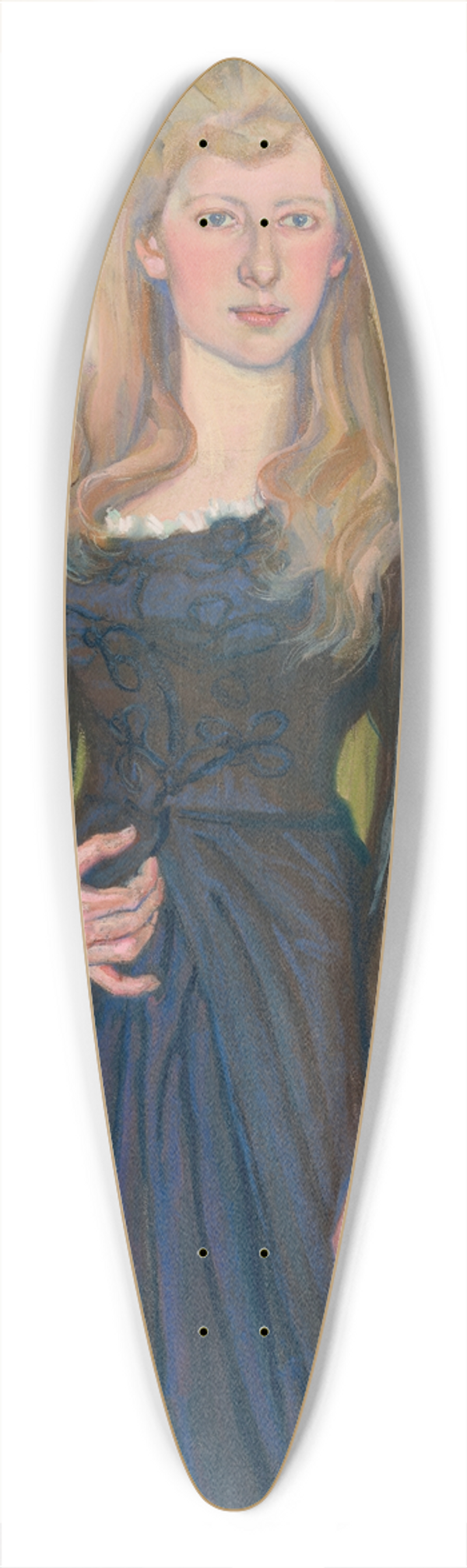 Stanisaw Wyspiaski - Portret modej damy 39.3 inch art pintail longboard deck