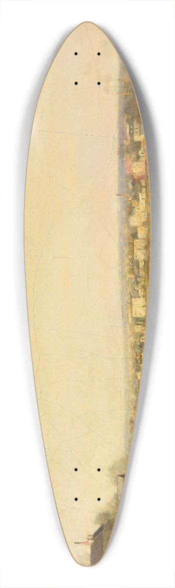 Stanislas Lpine - La Seine devant Saint-Denis 39.3 inch art pintail longboard deck