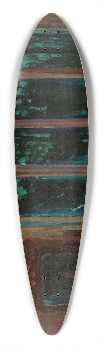 Stanislaw Zukowski - Midnight 39.3 inch art pintail longboard deck