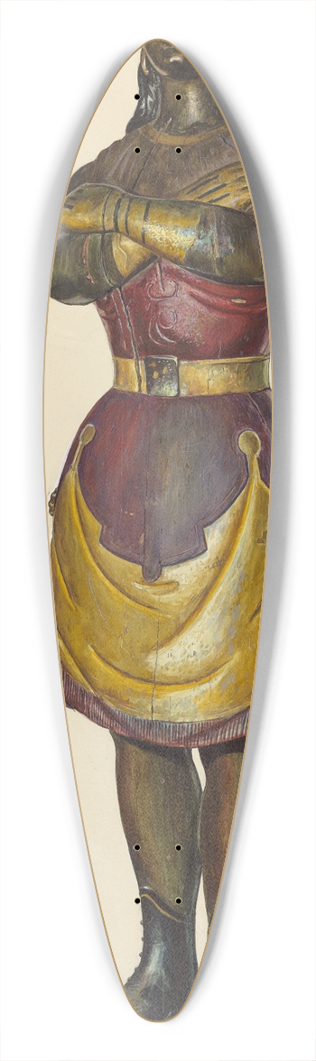 Stanley Mazur - Cigar Store Indian 39.3 inch art pintail longboard deck