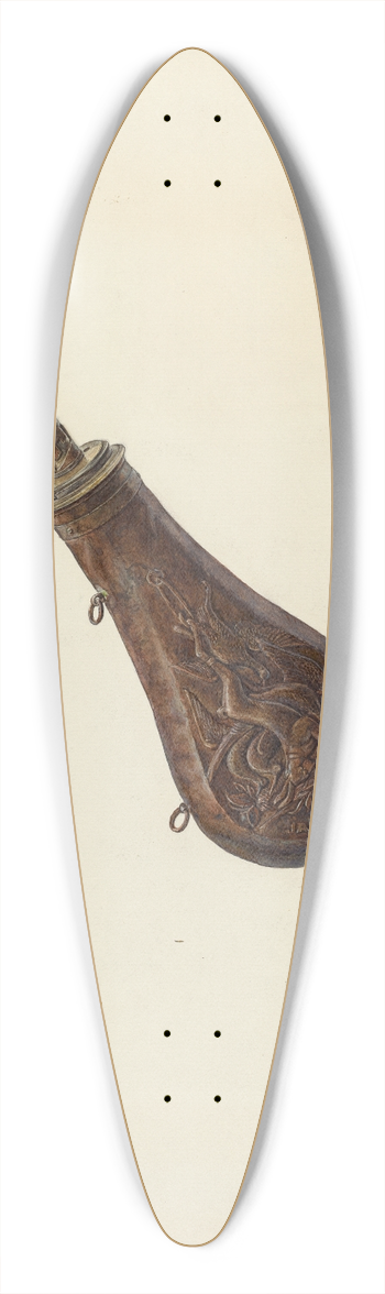 Stanley Mazur - Powder Flask 39.3 inch art pintail longboard deck