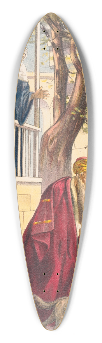 Stecher Litho. Co - The return of the prodigal 39.3 inch art pintail longboard deck
