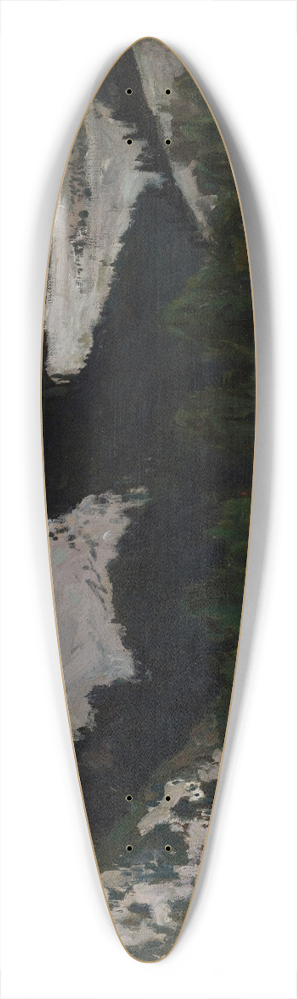 Stefan Filipkiewicz - Thaw in the Tatra Mountains 39.3 inch art pintail longboard deck