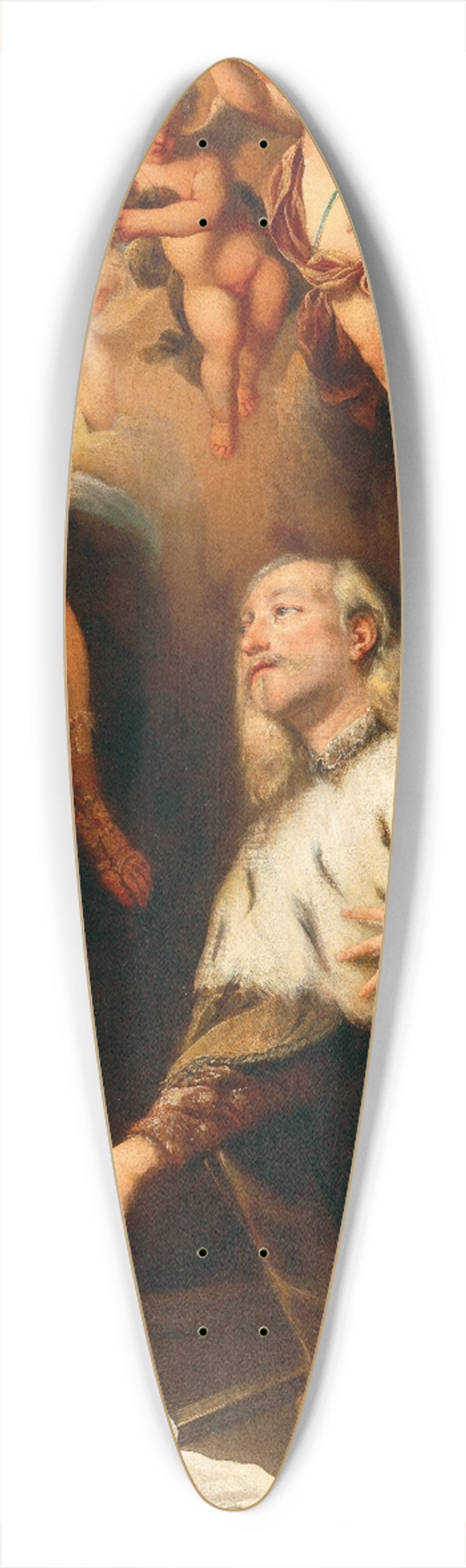 Stefano Magnasco - The Vision of Saint Louis IX of France 39.3 inch art pintail longboard deck