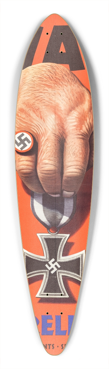 Stevan Dohanos - Award, For Careless talk 39.3 inch art pintail longboard deck