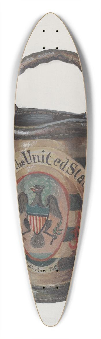 Stewart Wheeler - Fire Bucket 39.3 inch art pintail longboard deck
