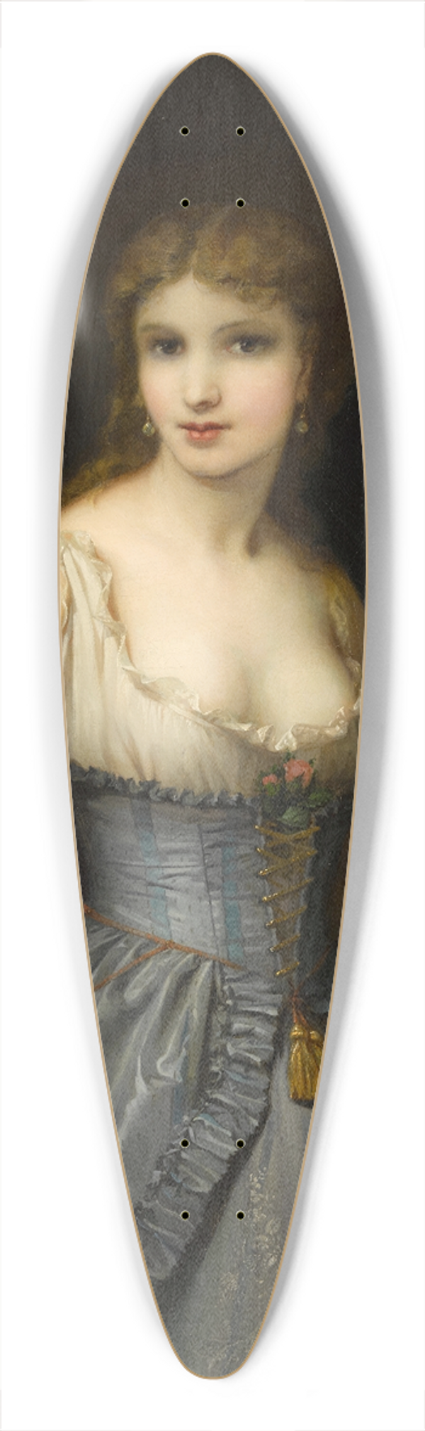 Stphane Baron - A popular courtesan 39.3 inch art pintail longboard deck