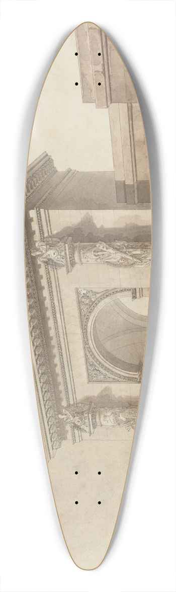 Studio of Claude Nicolas Ledoux - Portal of the Htel dUzs, rue Montmartre, Paris 39.3 inch art pintail longboard deck