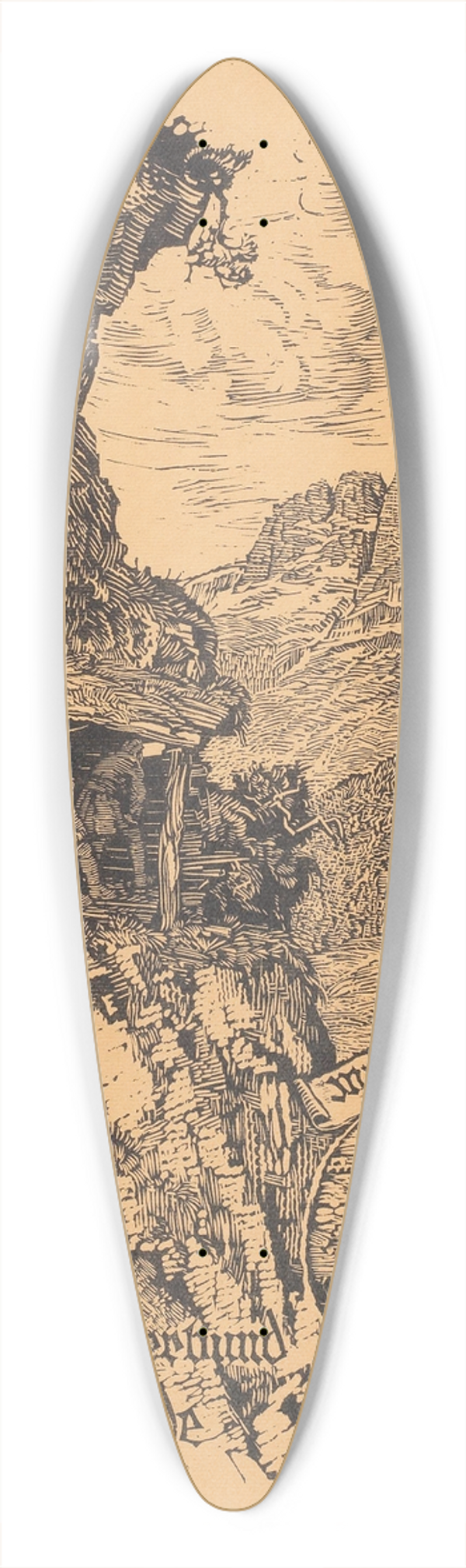 Switbert Lobisser - Der groe Siebener 39.3 inch art pintail longboard deck