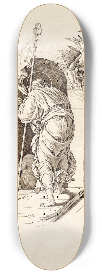 David Humbert de Superville - Christ in Limbo 8.25 inch art skate deck