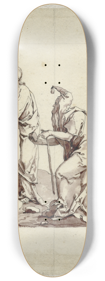 David Humbert de Superville - De verzoeking van Christus 8.25 inch art skate deck