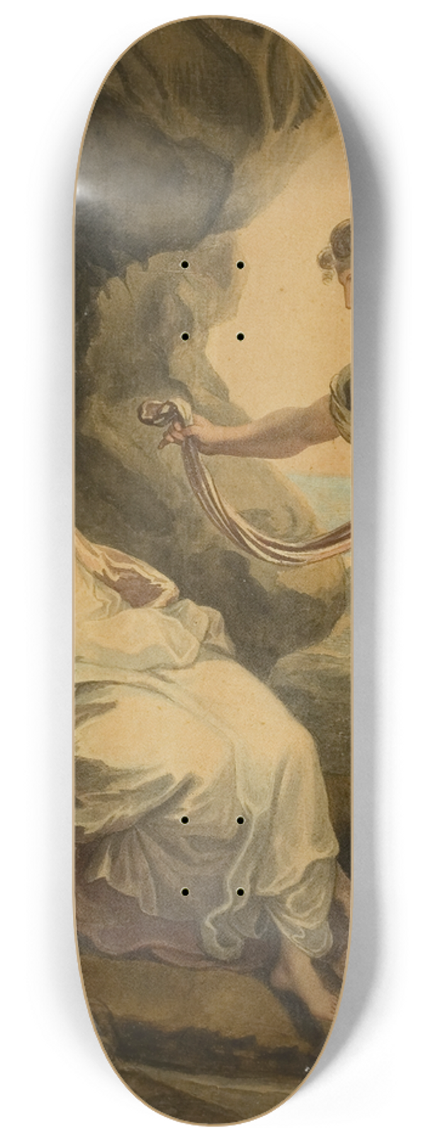 After Angelica Kauffmann - Electra and Chrysothemis 8.25 inch art skate deck
