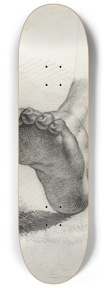 David Humbert de Superville - Een voet, steunend op de hiel 8.25 inch art skate deck