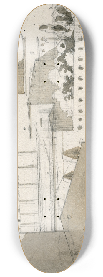 David Humbert de Superville - Gebouwencomplex 8.25 inch art skate deck