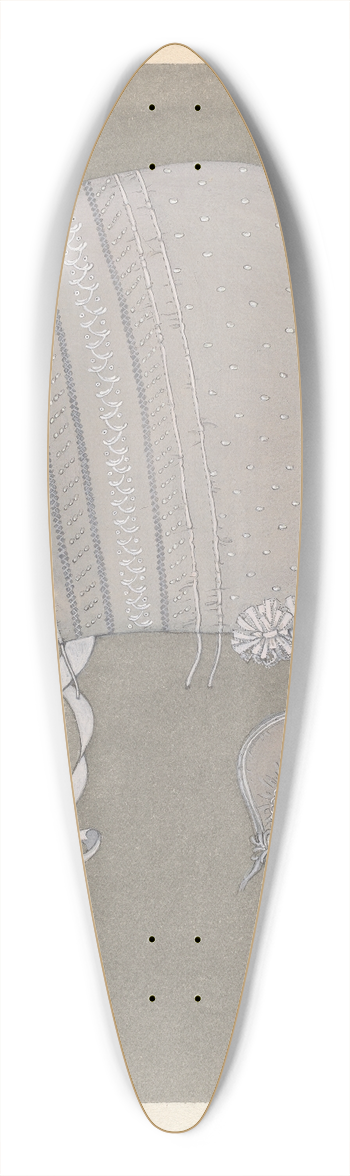 Sylvia De Zon - Babys Cap 39.3 inch art pintail longboard deck