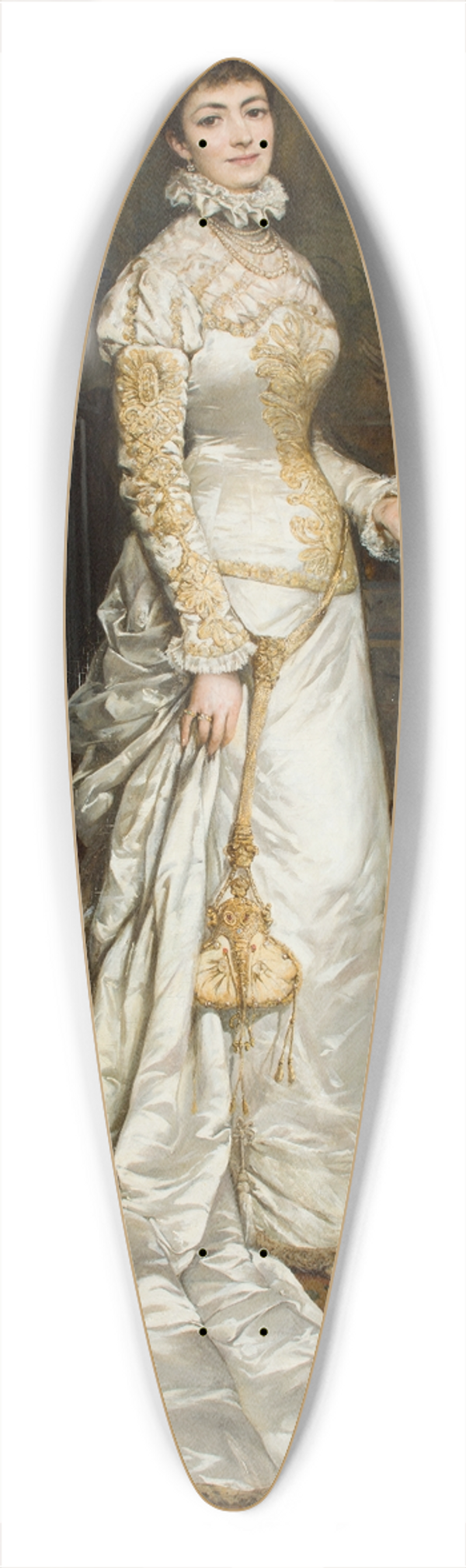 Tadeusz Ajdukiewicz - Portrait of Helena Modrzejewska 39.3 inch art pintail longboard deck