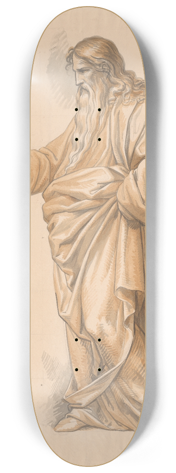 David Humbert de Superville - God de Vader: staand, naar links gewend 8.25 inch art skate deck
