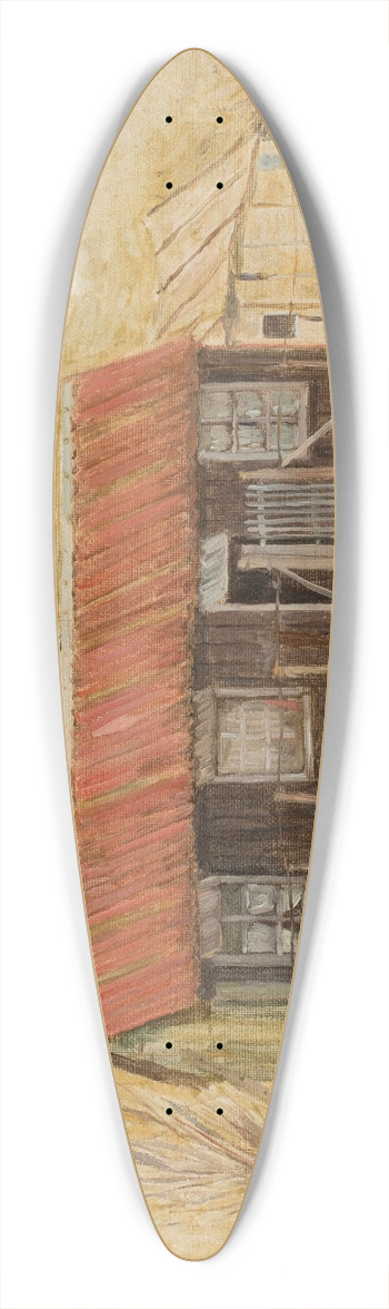 Tadeusz Makowski - Domek 39.3 inch art pintail longboard deck