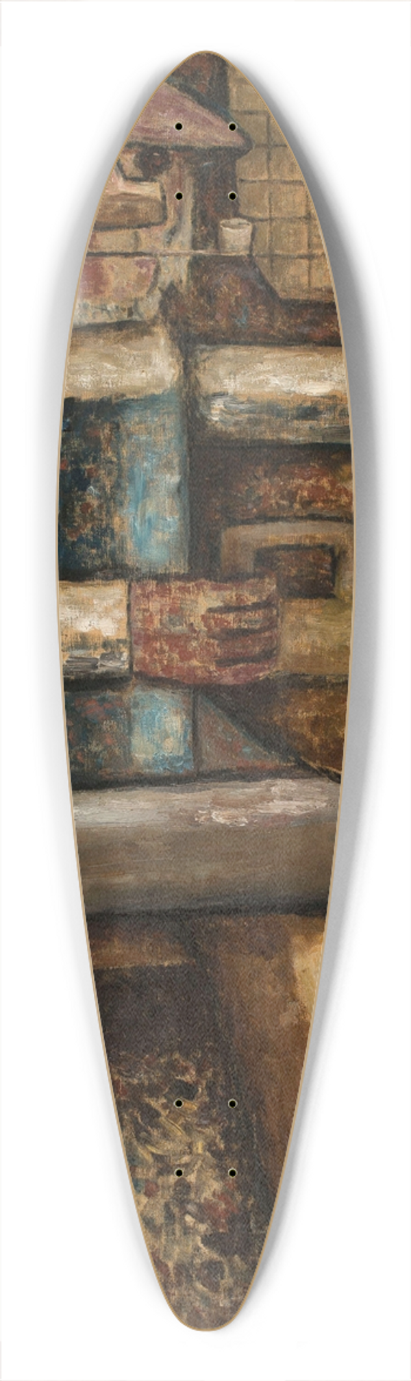 Tadeusz Makowski - Fisherman 39.3 inch art pintail longboard deck