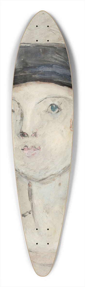 Tadeusz Makowski - Gowa kobiety w czarnym kapeluszu 39.3 inch art pintail longboard deck