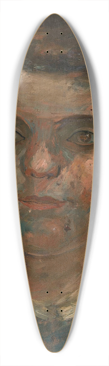Tadeusz Makowski - Head of a little girl in a blue dress 39.3 inch art pintail longboard deck