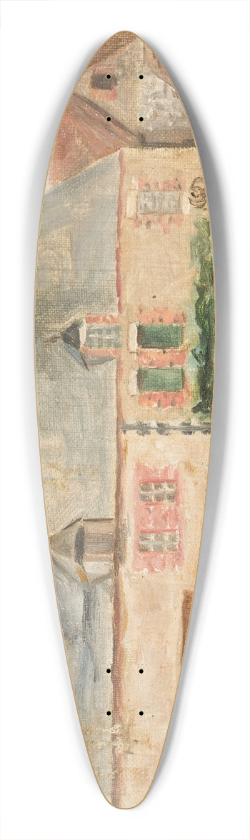 Tadeusz Makowski - Koodziej przed domem 39.3 inch art pintail longboard deck