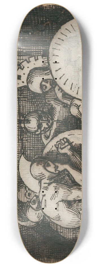 David Humbert de Superville - Groep zittende krijgers met klassieke wapenrusting 8.25 inch art skate deck