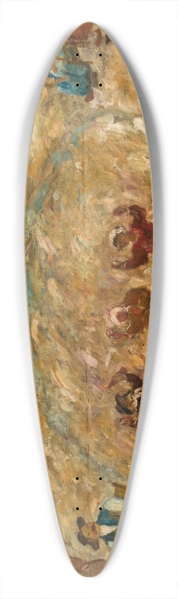 Tadeusz Makowski - Play in a village 39.3 inch art pintail longboard deck