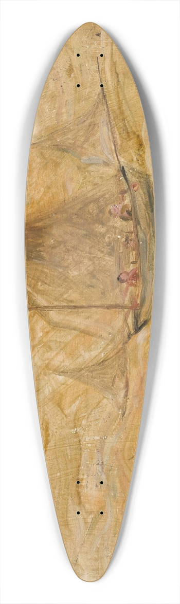 Tadeusz Makowski - Sailing boat on a sea 39.3 inch art pintail longboard deck