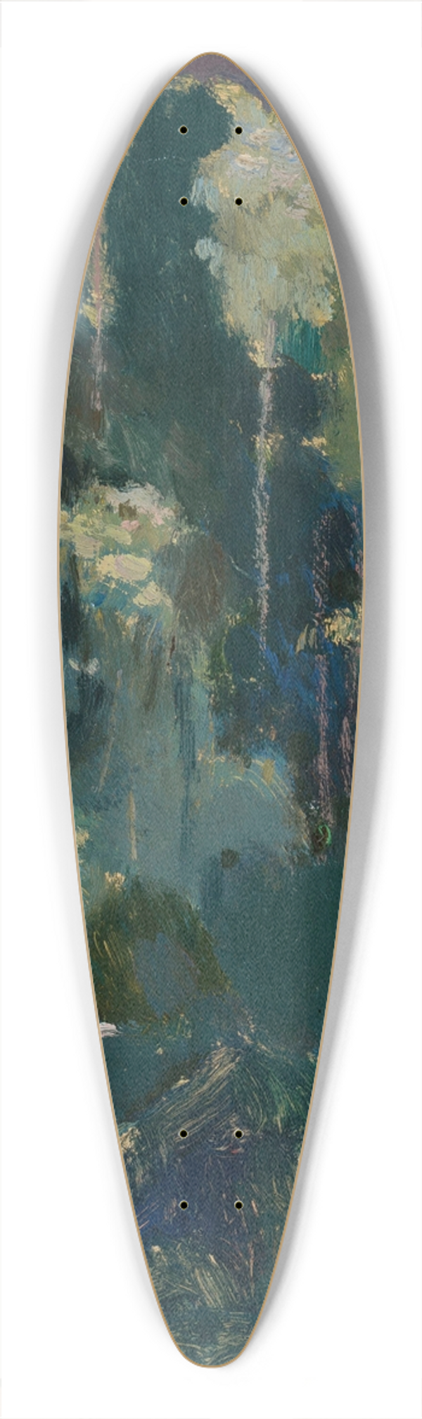 Tadeusz Makowski - Thistles 39.3 inch art pintail longboard deck