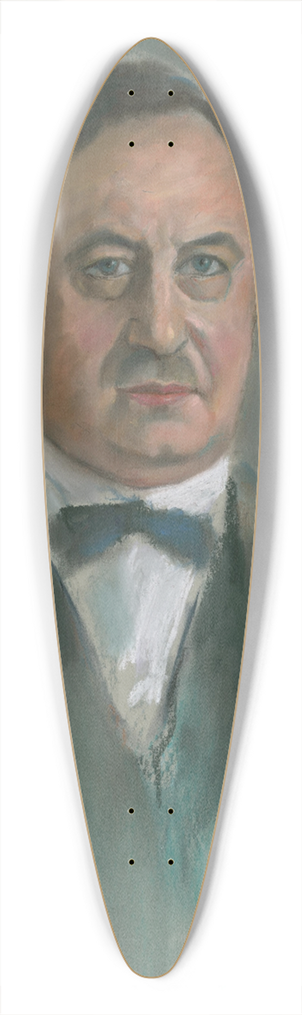tefan Fodor - Portrait of a man 39.3 inch art pintail longboard deck