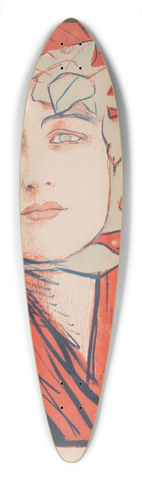 Teodor Axentowicz - II Wystawa Towarzystwa Artystw Polskich Sztuka 39.3 inch art pintail longboard deck