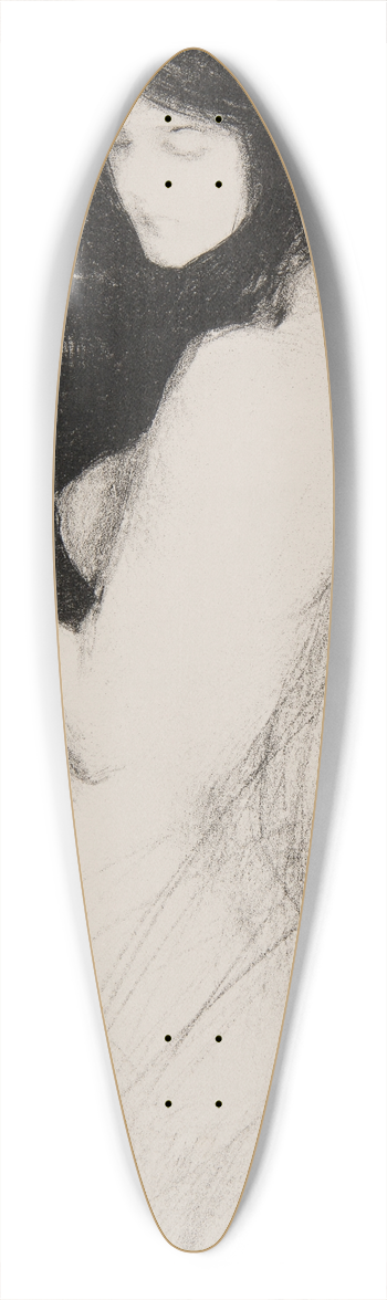 Teodor Axentowicz - Young Woman with a Vase 39.3 inch art pintail longboard deck