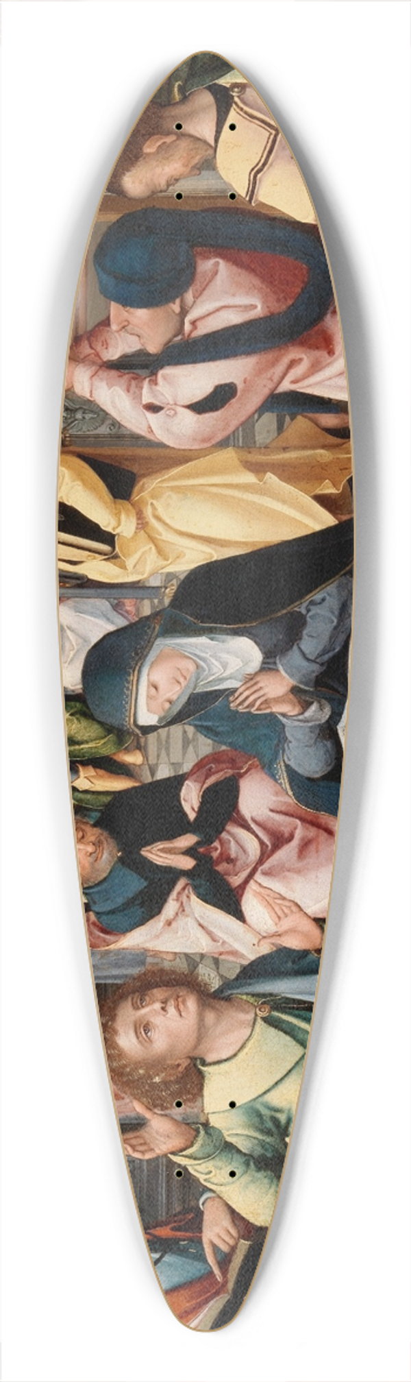 The Master of 1518 - The Descent of the Holy Ghost 39.3 inch art pintail longboard deck