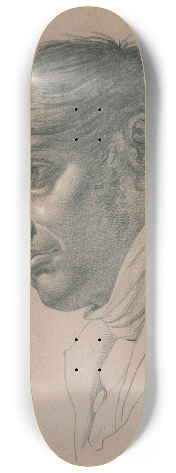 David Humbert de Superville - Kop v.e. man: naar links gewend en van onderaf gezien 8.25 inch art skate deck