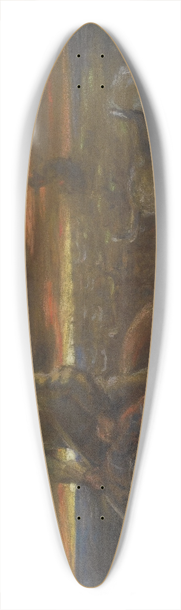 Theodor Kaufmann - Untitled 39.3 inch art pintail longboard deck