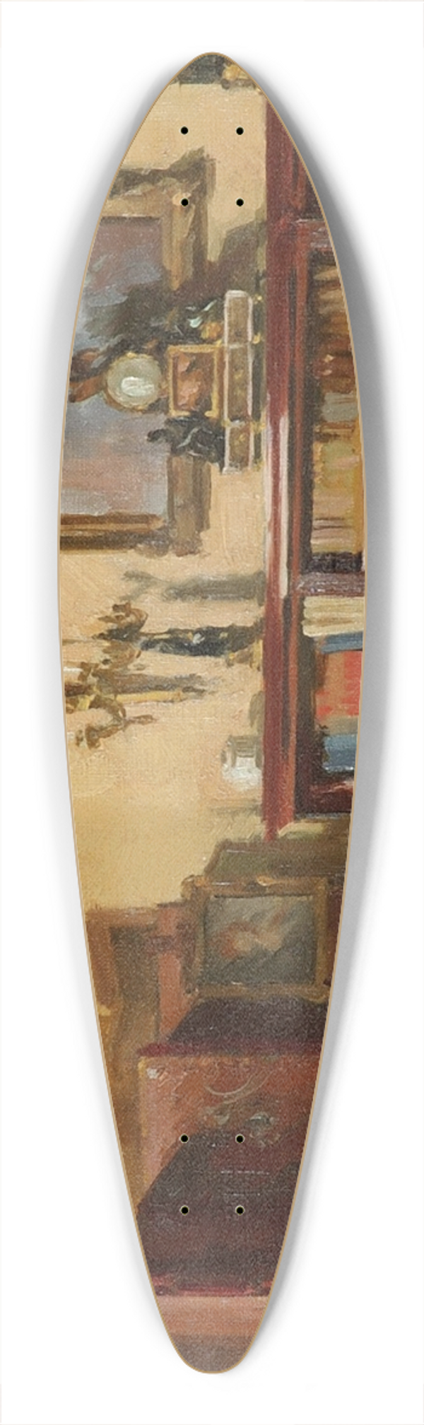Theodoros Ralli - House interior 39.3 inch art pintail longboard deck