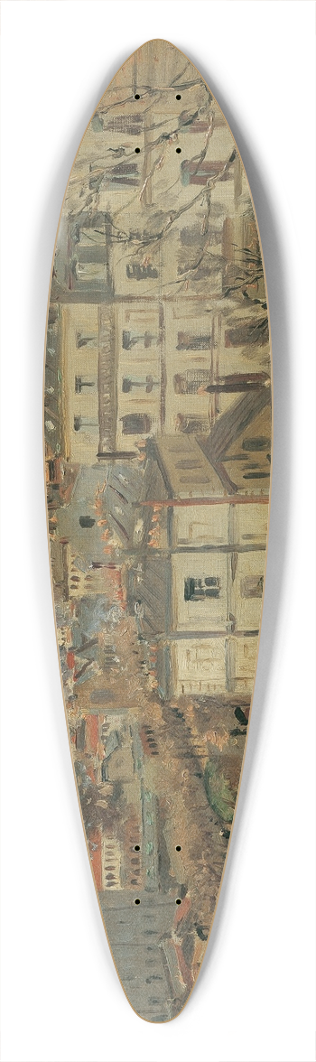 Theodor Von Hrmann - Blick Auf Paris 39.3 inch art pintail longboard deck