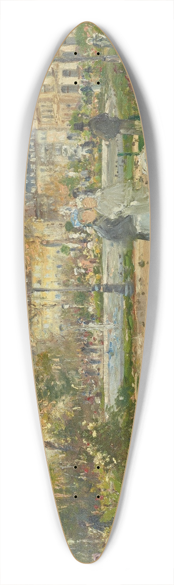 Theodor Von Hrmann - In Den Tuilerien 39.3 inch art pintail longboard deck